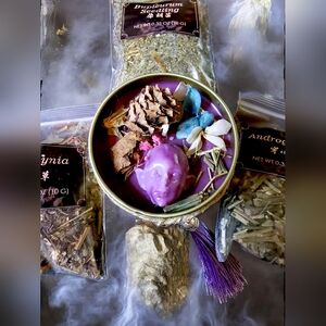 Wicca candle with a gift of protection inside. Breakups. Paganism. With...